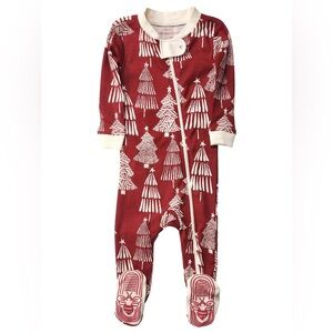 BURT’S BEE CHRISTMAS TREE SLEEP & PLAY - RED SIZE 0-3 MONTHS (NEW WITH TAGS)